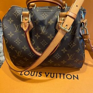 Louis Vuitton Speedy 2.5 with LV authentic strap